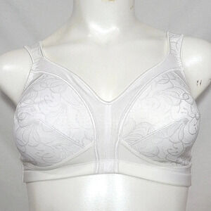 40C Exquisite Form 5100706 Wire Free Bra White - New‎ without Tags